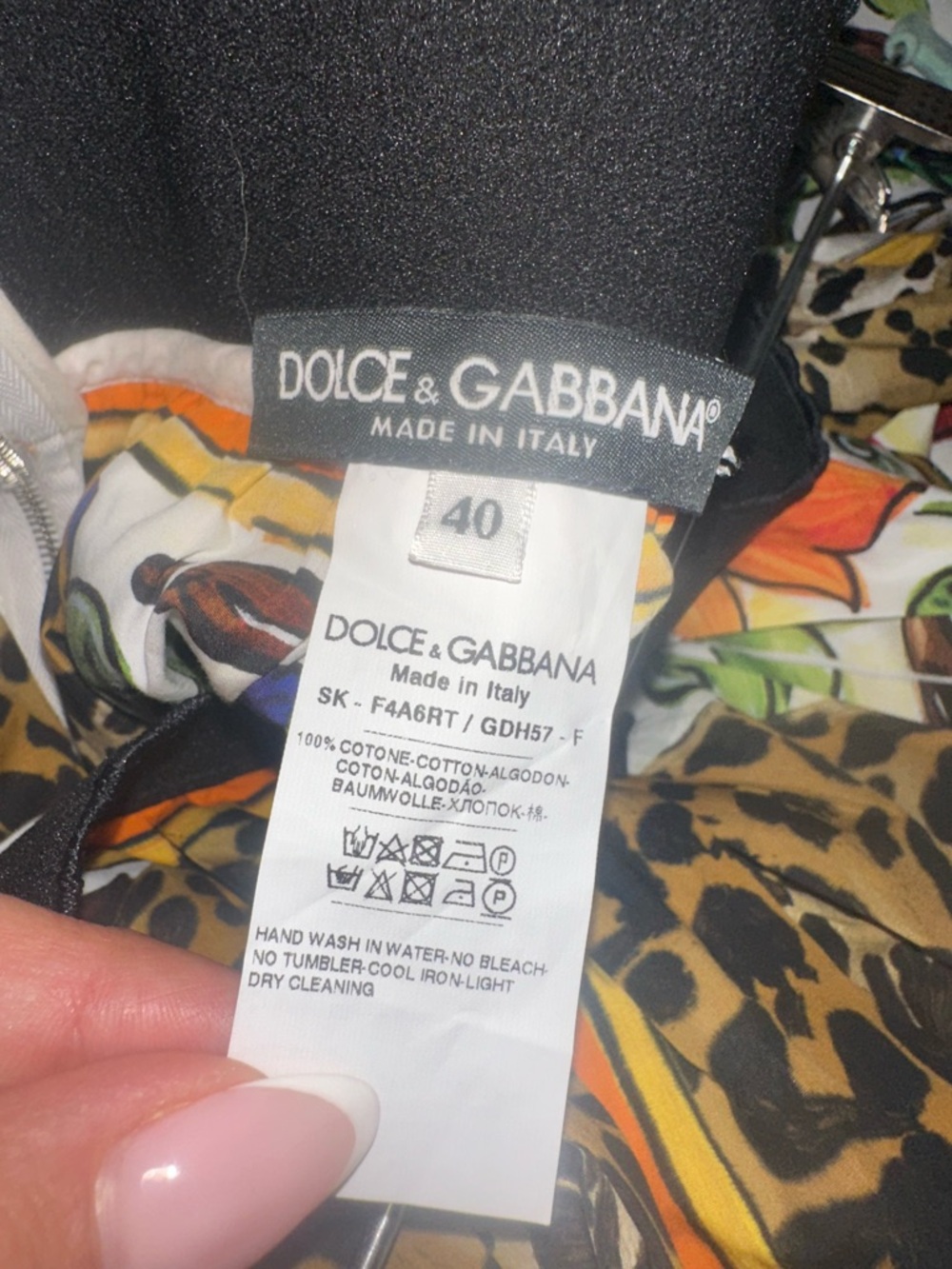 Dolce & Gabbana White Multicolor Baroque and Leopard Midi Skirt Size 40 - Picture 4 of 5